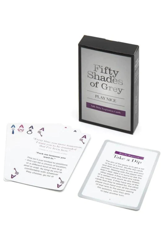 Fifty Shades of Grey Play Nice - Talk Dirty Card Game