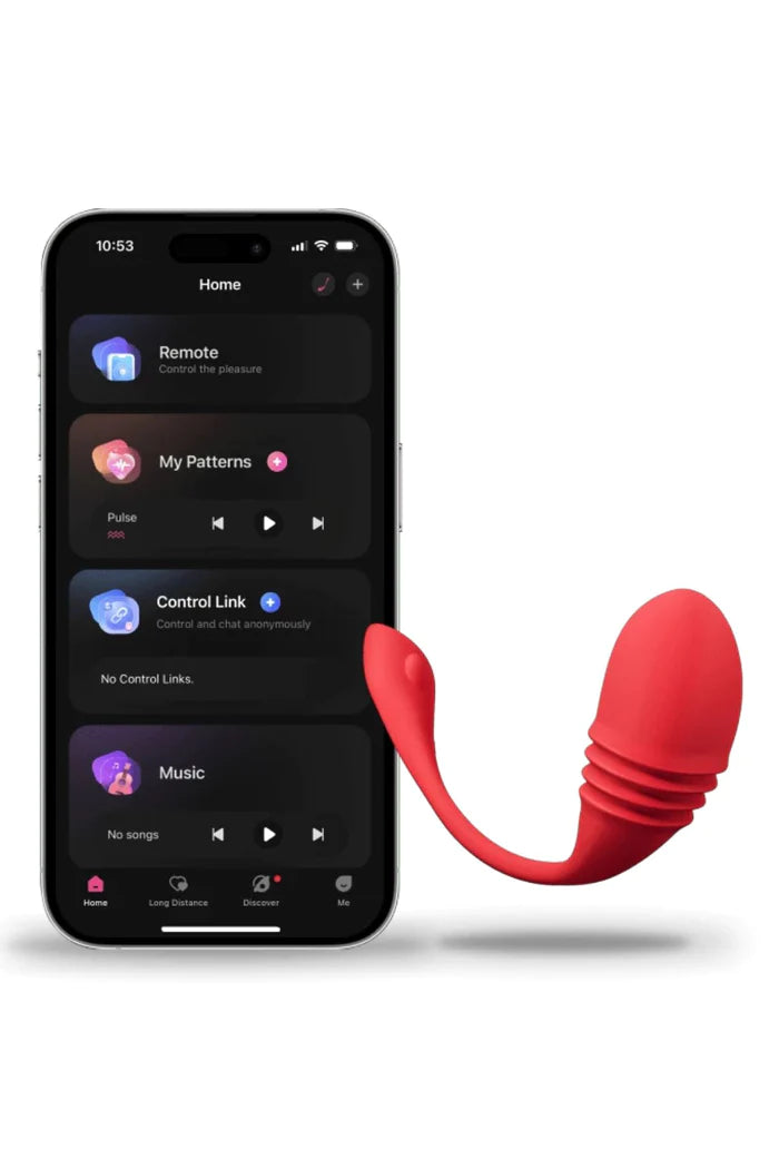 Lovense Vulse App Enabled Thrusting Egg Vibrator