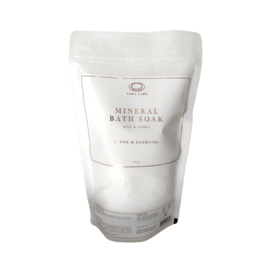 Tawa Touch Mineral Bath Soak - Milk & Honey - Detox & Energize