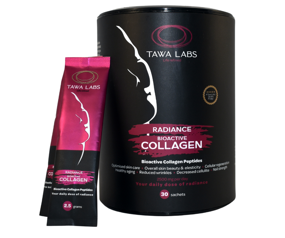 Tawa Labs’ Radiance Bioactive Collagen is a next generation game changer for all skin types, enhancing a radiant aesthetic appearance while promoting skin health, inside and out. Its healthy aging properties promote smooth, hydrated, elastic skin.