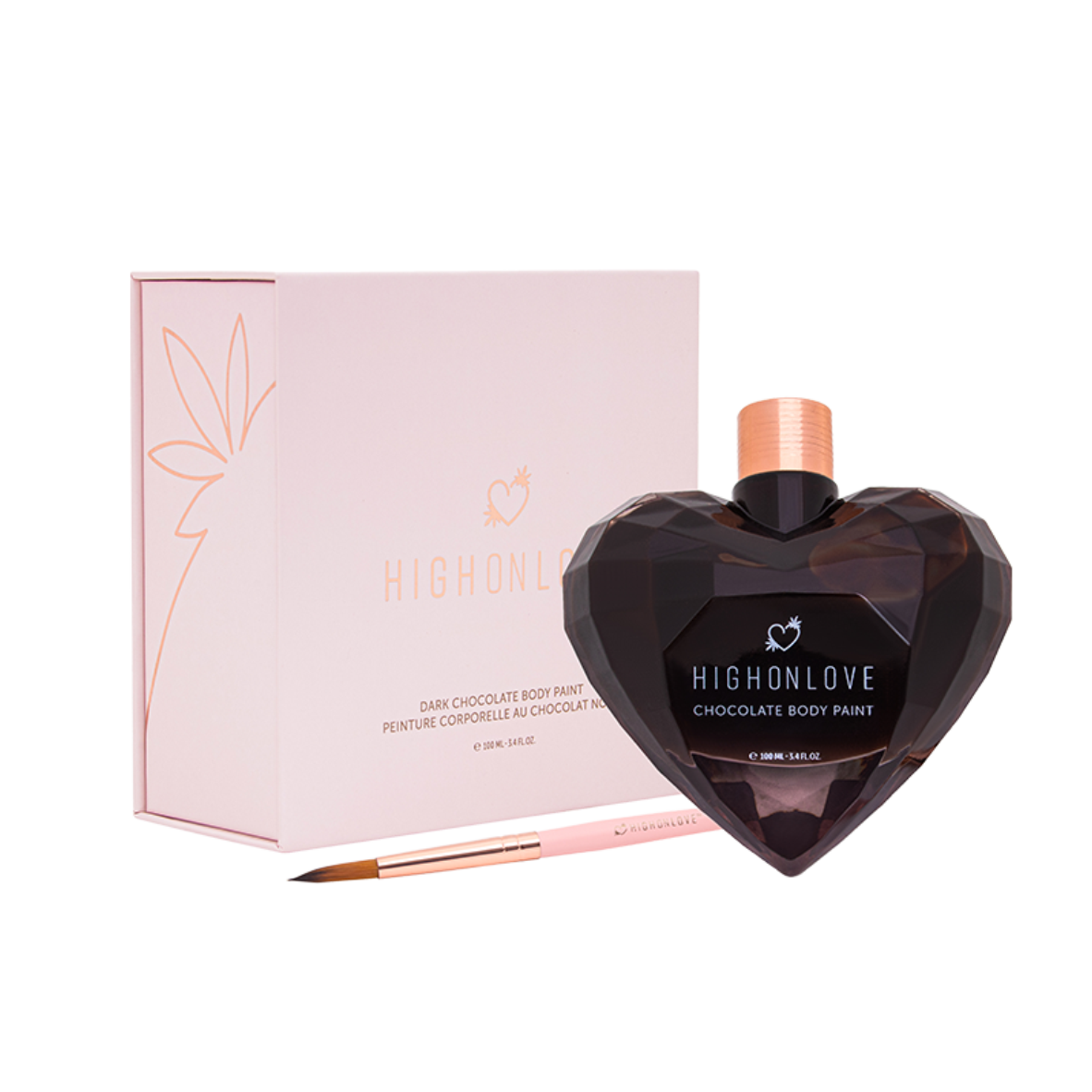 HighOnLove® Dark Chocolate Body Paint - 100ml